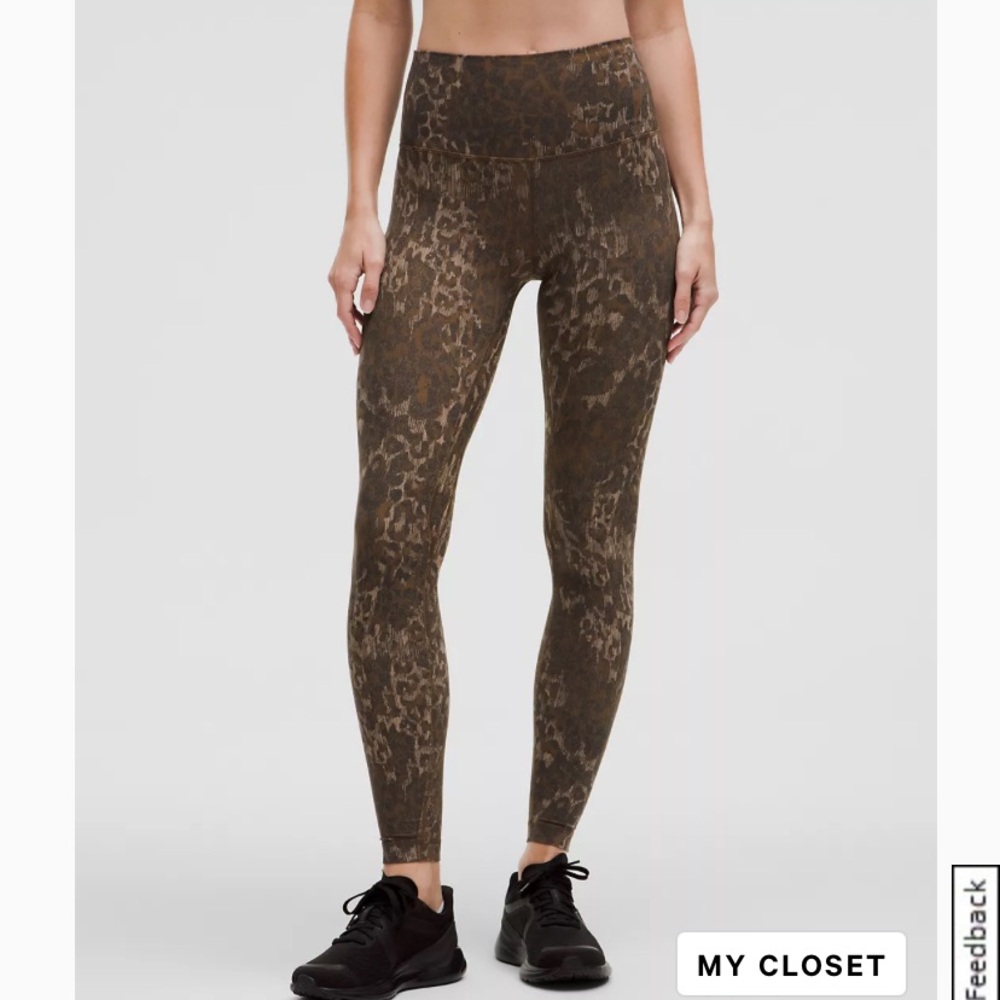 Worn once. Lululemon animal print leggings